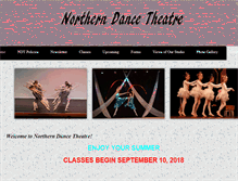 Tablet Screenshot of northerndancetheatre.com
